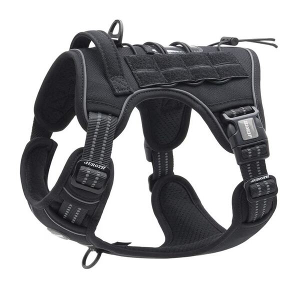 AUROTH Other - AUROTH Tactical Dog Harness L No-Pull Adjustable K9 Training Vest MOLLE Black
